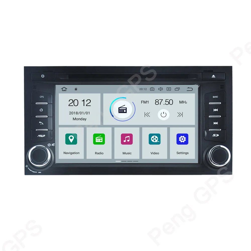 IPS Screen 2 Din Stereo Android 9.0 Car Radio for SEAT Leon 2012-2017 CD DVD Player GPS Navigation Autoradio WIFI FM Headunit