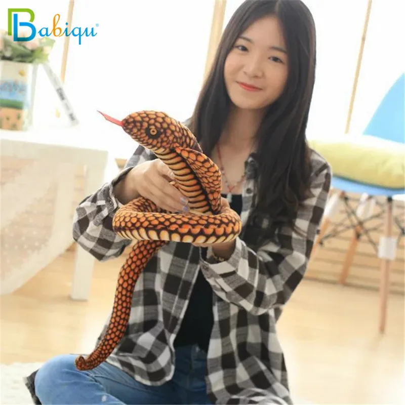 Juguete de peluche de serpiente de Cobra y Python para niños, muñeco de peluche suave del zodiaco, regalo divertido para niños, juguetes de fiesta, 1 unidad, 110/130cm