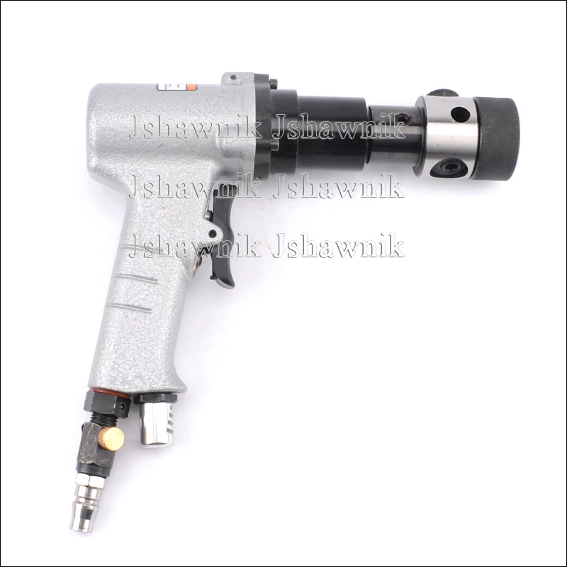 Pneumatic gun type tapping driller machine for drill holeand screw taps