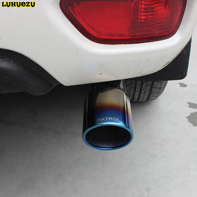 Stainless Steel Tail Exhaust Muffler Tip Pipe For Nissan Patrol Armada Accessories 2013 2014 2015 2016 2017