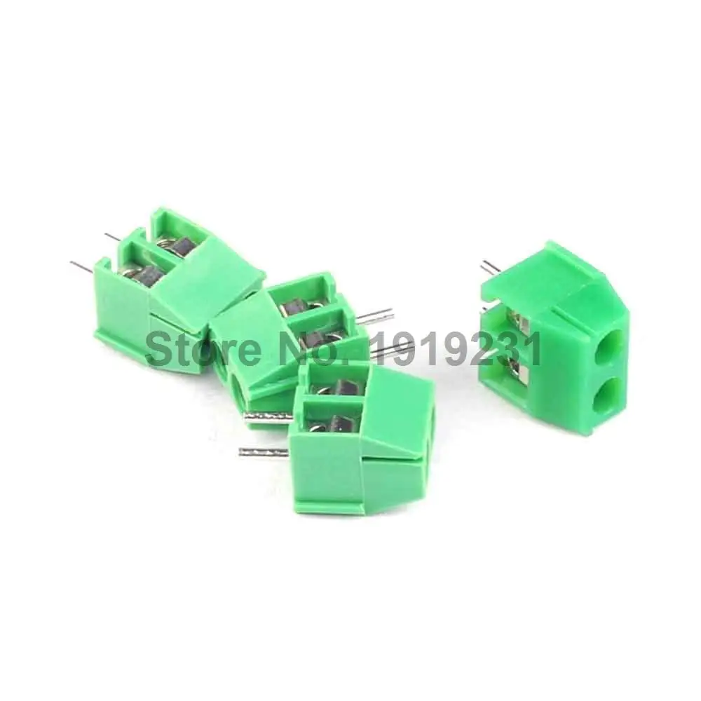 50PCS Screw Terminal Block Connector KF350-2P pitch:3.5MM Green 3.5mm