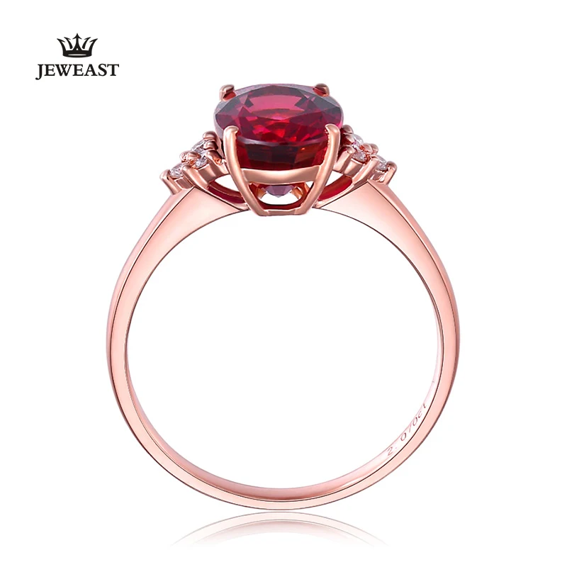 18k Pure Diamond Natural RubyPigeon Blood Rings Romantic and Shining Classic and Elegant Beautiful and Fashion 750 Solid