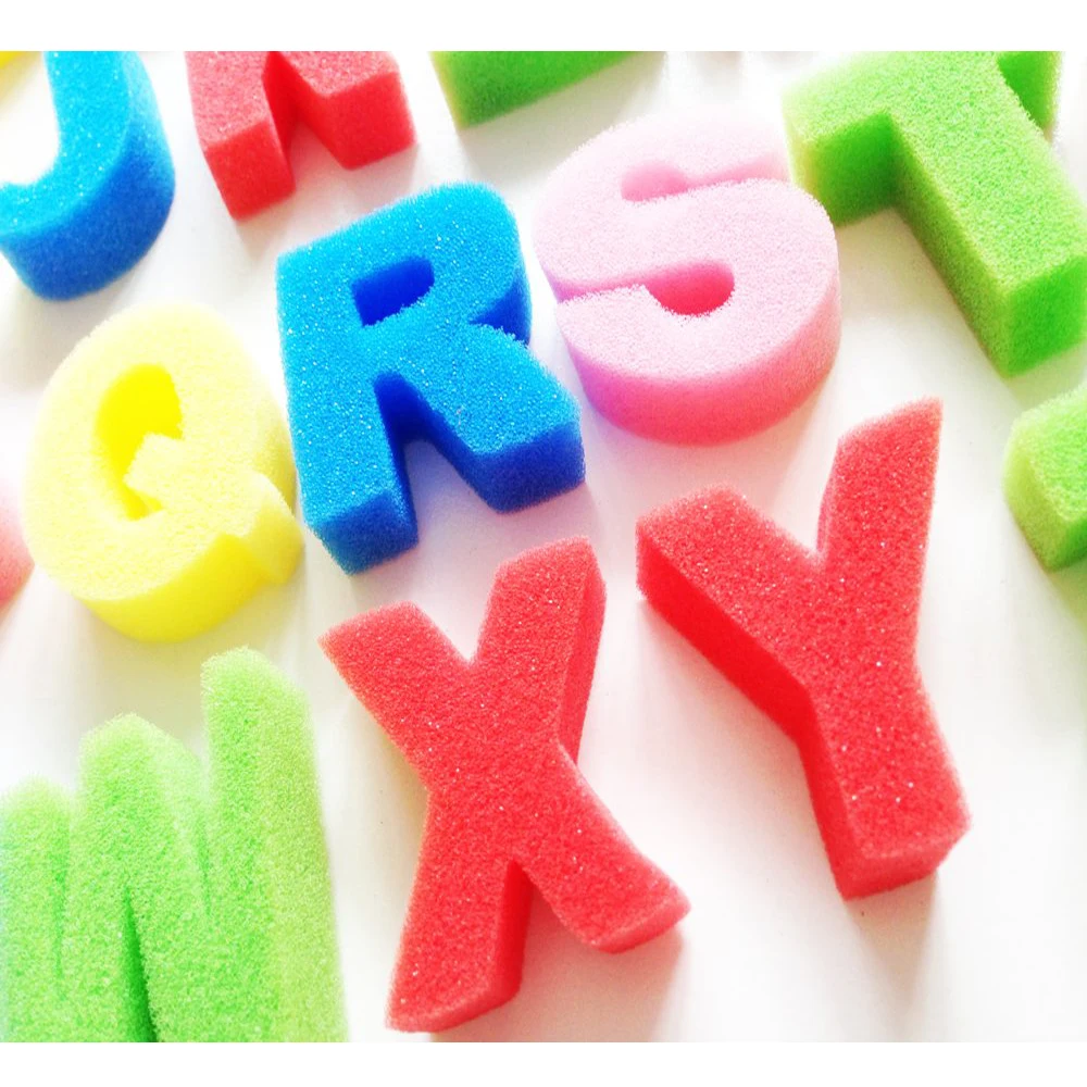 XRHYY Children Artist Studio Alphabet Sponges clourful Model - 26 Count - Capital Letter For school and Birthday party