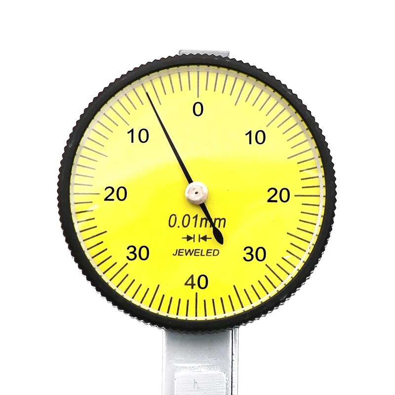 QSTEXPRESS-Indicador de prueba de Dial de 0-0,8mm, indicador de dial de 0,01mm
