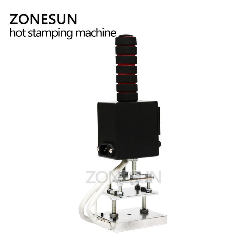 ZONESUN Handheld Hot Foil Stamping Heat Press Machine,Leather,Wood Paper,Embossing Tool, Custom Logo Stamp, Branding Iron