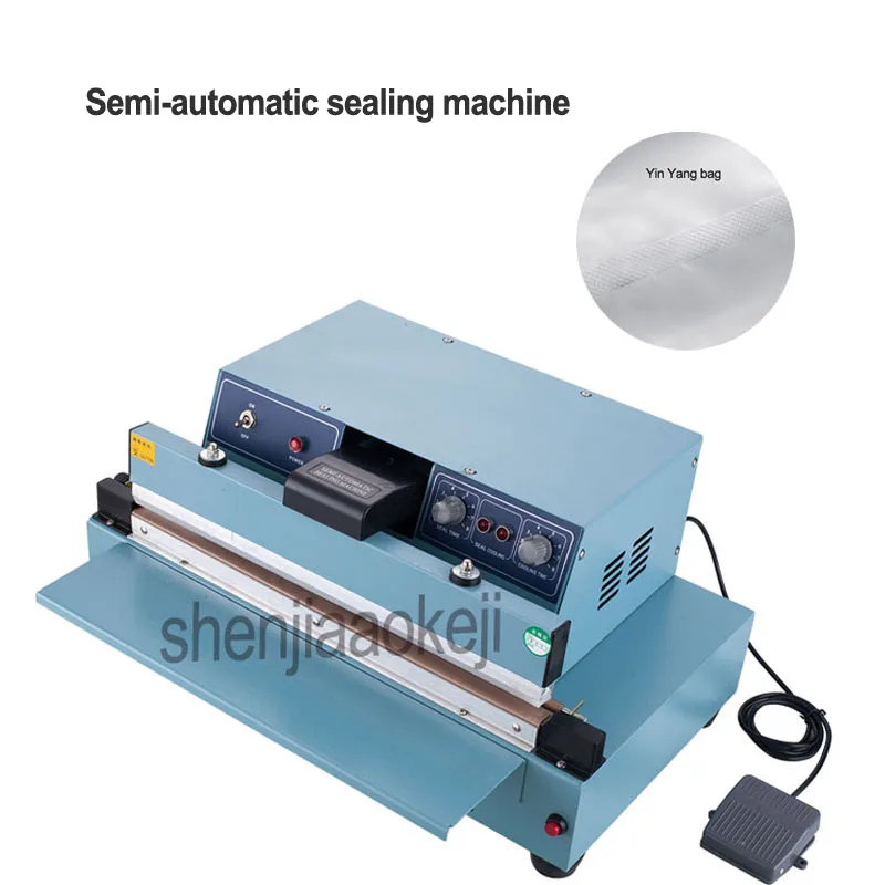 

Commercial Desktop semi-automatic sealing machine Pedal plastic bag sealing machine Household Sealer 220v 1000w