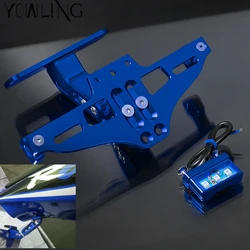For Suzuki GSX-S1000 GSX-S1000F 2015 2016 GSXS 1000 1000F GSXS1000 GSXS1000F CNC Motorcycle License Plate Holder LED Tail Light