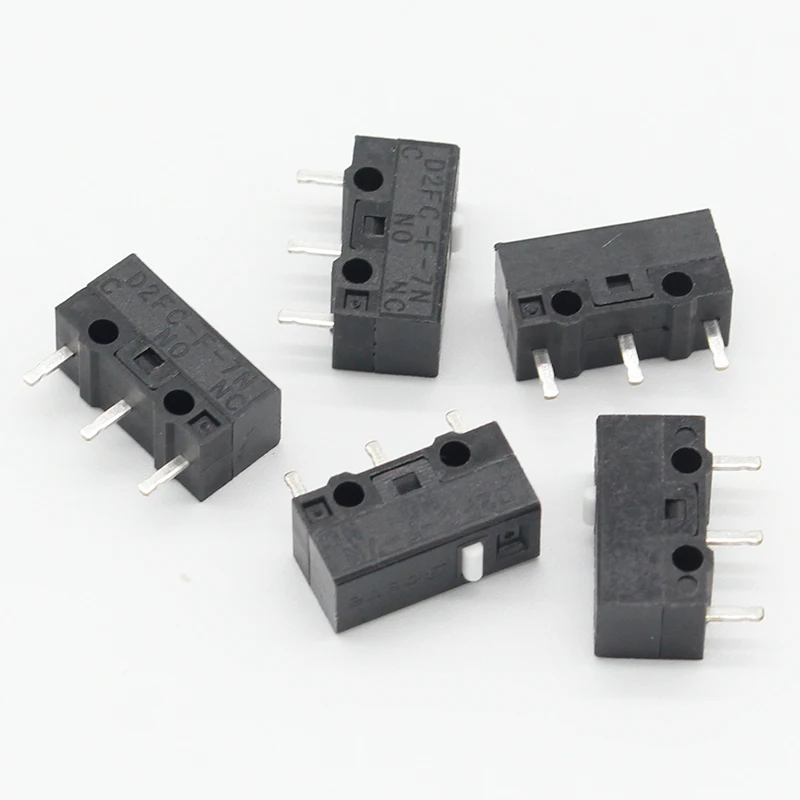 5PCS/LOT New Authentic Mouse Micro Switch D2FC-F-7N Mouse Button Fretting D2FC-E-7N D2FC