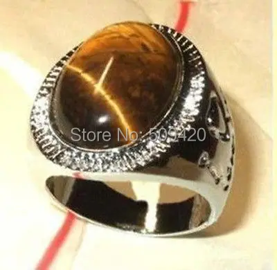 

XFS2014102 Beautiful tibet tiger's-eye men's ring size:9# 10# 11#