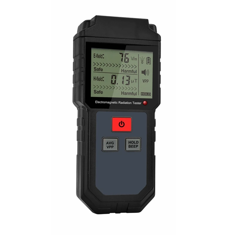 Electromagnetic Radiation Tester Portable Digital LCD Electric Magnetic Field EMF Meter Dosimeter Detector For Computer Phone