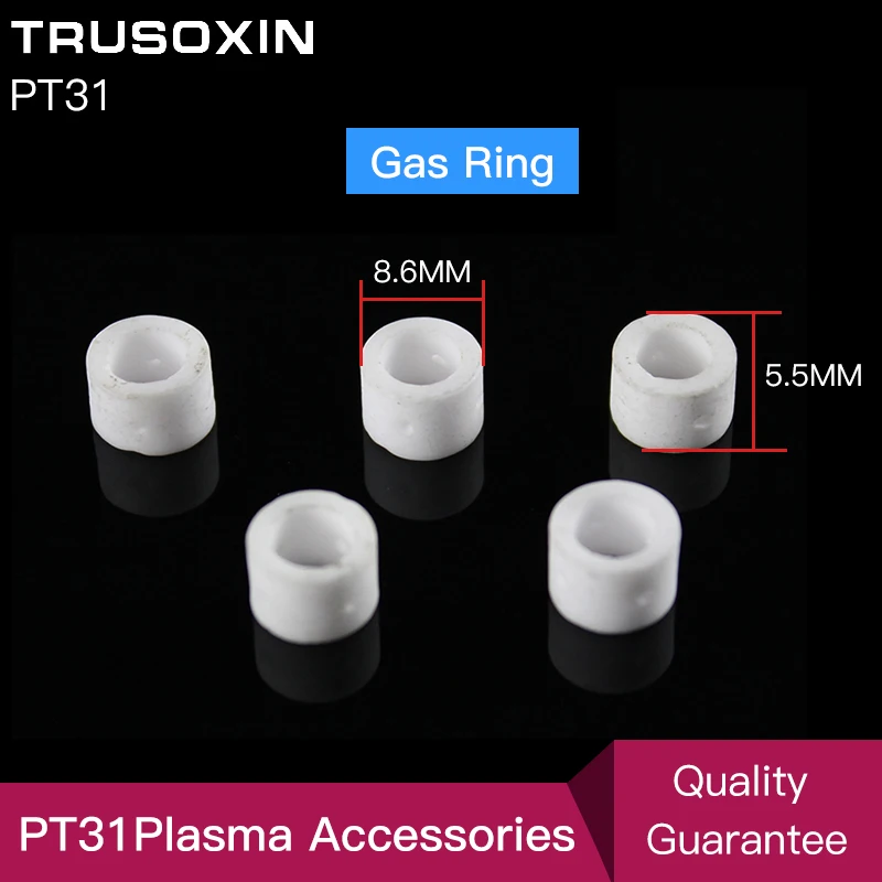 Accesorios de corte 30 Uds. PT31 consumibles de antorcha anillo de Gas para cut40 cut30 cut50 CT520 inversor cortador de plasma