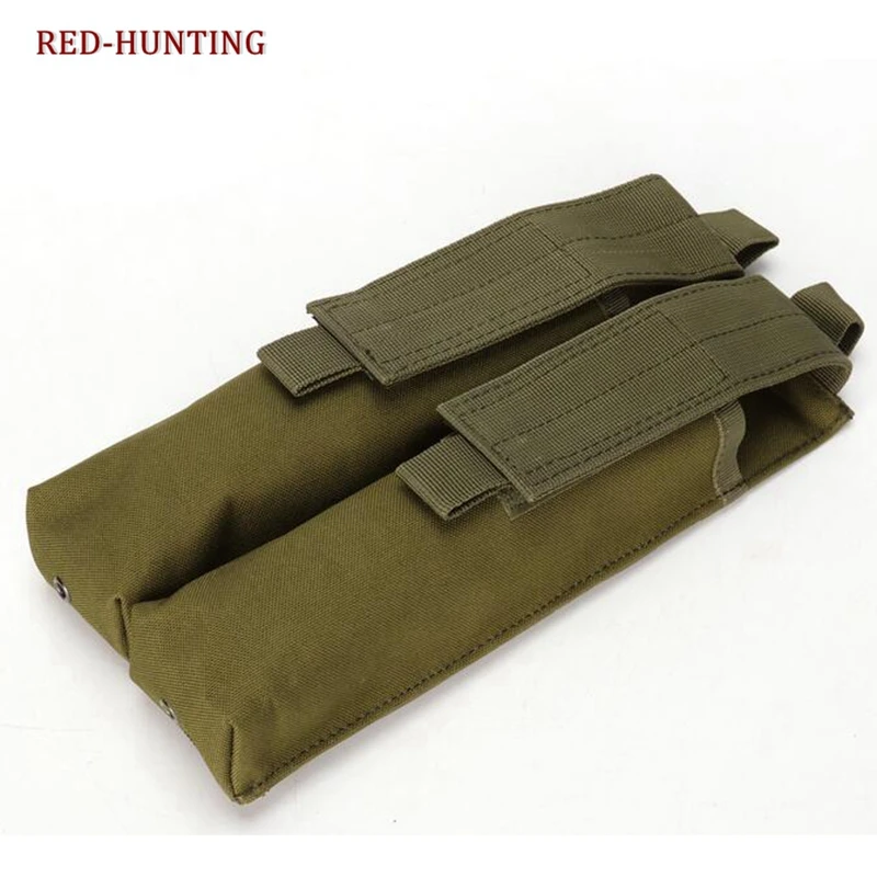 P90 UMP45 Tactical Hunting Pouch Bag MOLLE  Magazine Pouch Bag 1000D Nylon Double Stack Ammo Bag Mag Carrier Utility Case