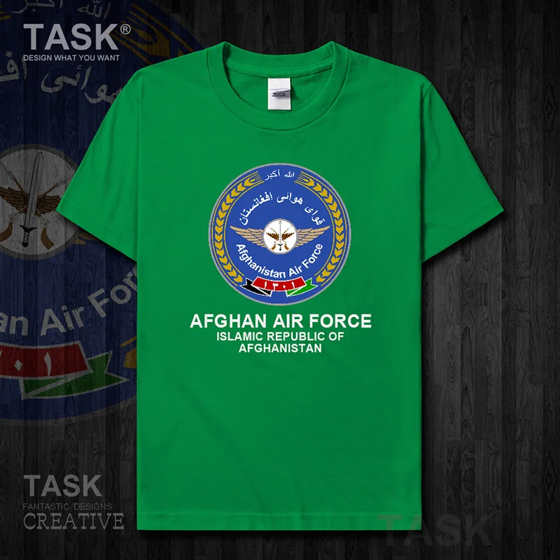 Air Force Afghanistan Afghan AFG Islam Pashto cotton t shirt new Tops Short sleeve Fashion country  Tactical Military 01