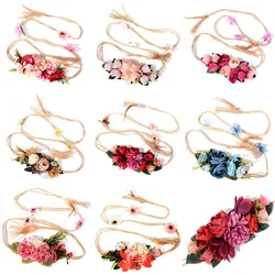 Pinksee Newest Exquisite Elegant 8 Styles Flower Waist Chain for Female Ladies Fine Dress Belt Braid Decoration Trendy Jewelry