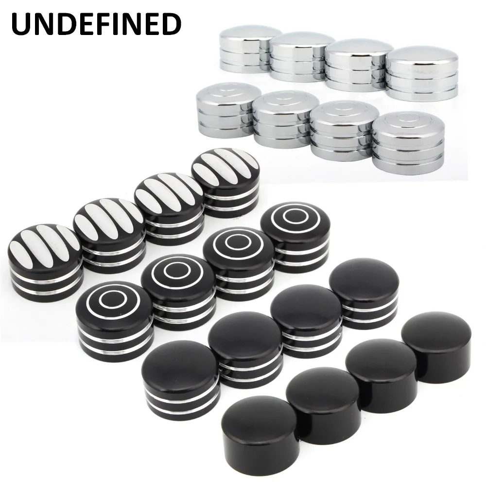 Black Spark Plug Head Bolt Cap Cover Motorcycle Screw Twin Cam Caps for Harley Sportster XL 883 1200 Touring Dyna Fatboy Softail