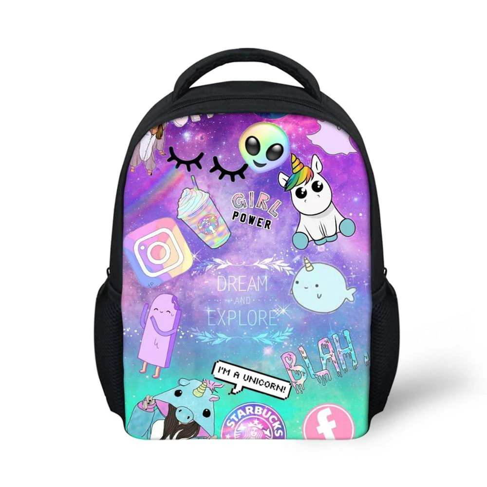 ELVISWORDS – petits sacs d'école pour filles et garçons, mignons imprimés de dessins animés, sac à dos pour enfants de la maternelle