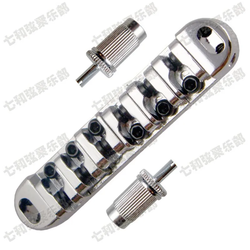1 Set Chrome Roller Saddle Guitar Bridge For Electric Guitar Accessories Parts Musical Instrument