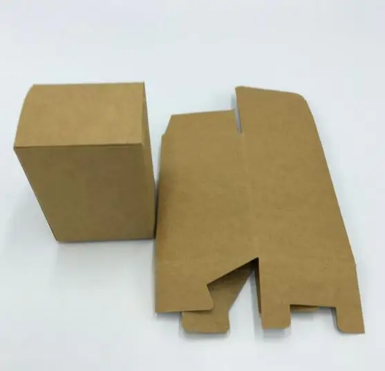 Cube Blank White Packaging Gift Small Cardboard Boxes,Square Kraft Paper Cardboard Packaging Paper Box image 3