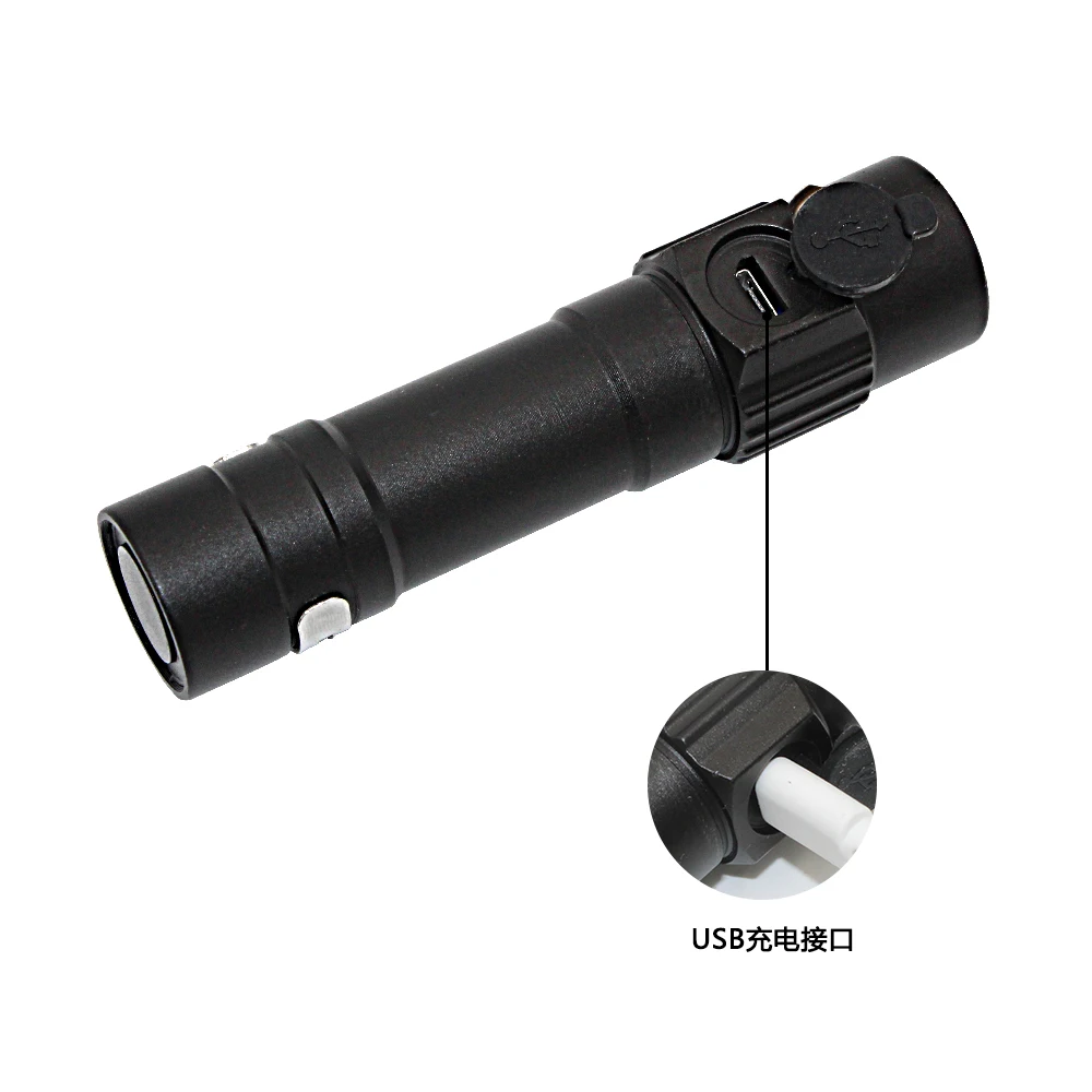 USB Rechargeable LED Flashlight Handy T6 LED Torch Light Hunting Mini Lanterna 3 Modes Torch 18650 Battery Portable Flashlight