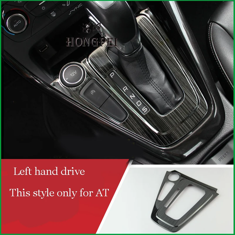 Car-Styling Gear Shift panel holder Air conditioner Control Frame Cover trim sticker case For Ford For Focus 3 MK3 2015-2017