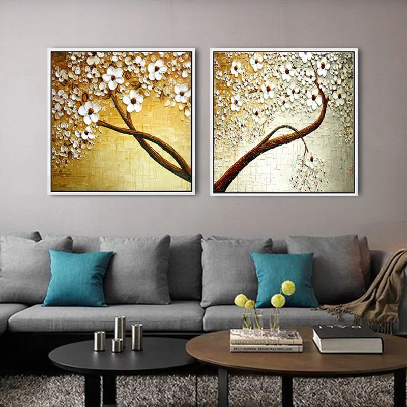 DONGMEI OILPAINTING Hand painted oil painting Home Decor High quality flower painting  Can provide  Customized Size   DM182825