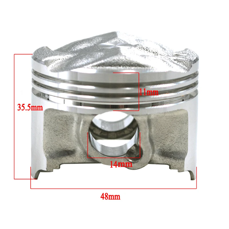 Motorcycle Cylinder Bore Size 48 48.25 48.50mm Piston Rings Kit For YAMAHA FZR250RR 3LN ZEAL250 FZR 250RR ZEAL 250