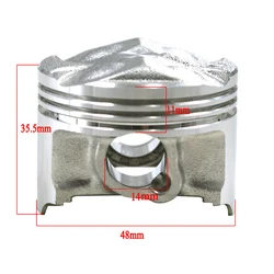 Motorcycle Cylinder Bore Size 48 48.25 48.50mm Piston Rings Kit For YAMAHA FZR250RR 3LN ZEAL250 FZR 250RR ZEAL 250