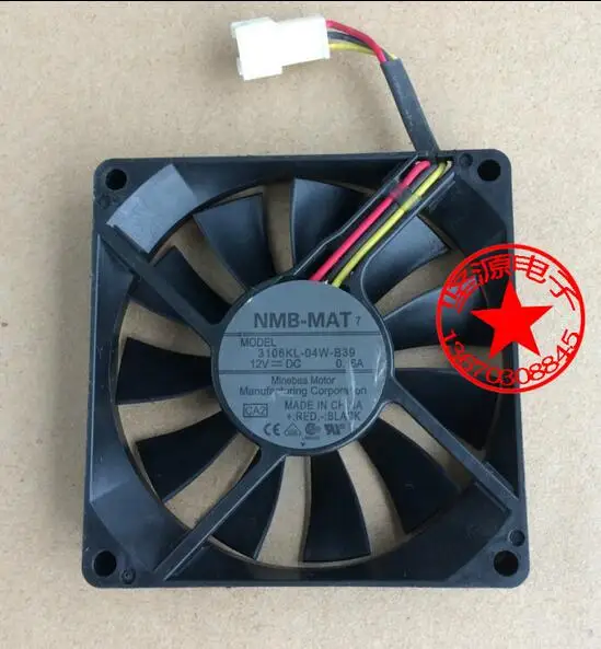 

NMB-MAT 8015 8cm 0.16A 12V 3106KL-04W-B39 3 line TV fan