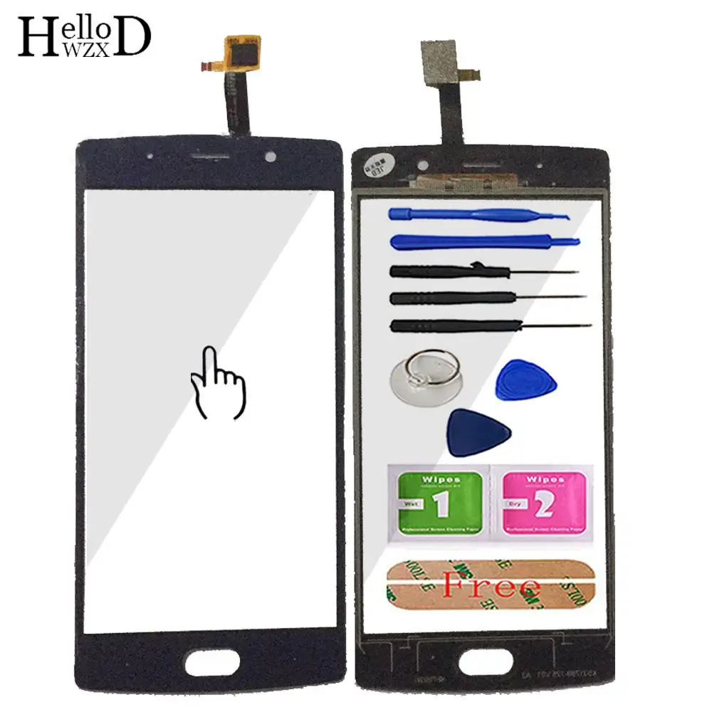 5.5'' Mobile Phone Touch Glass For Doogee BL7000 Touch Screen Glass Digitizer Panel Lens Sensor Tools Adhesive Wipes