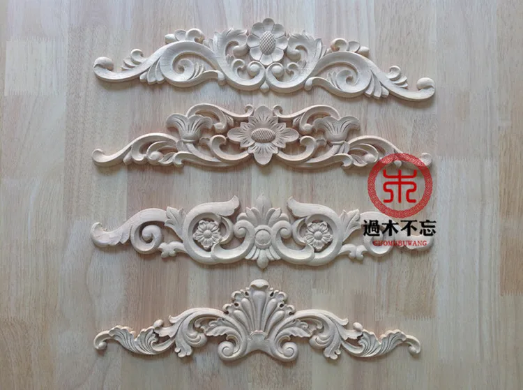 Don't forget the wooden Dongyang wood carving wood shavings European floral applique patch carved flower bed cupboard door