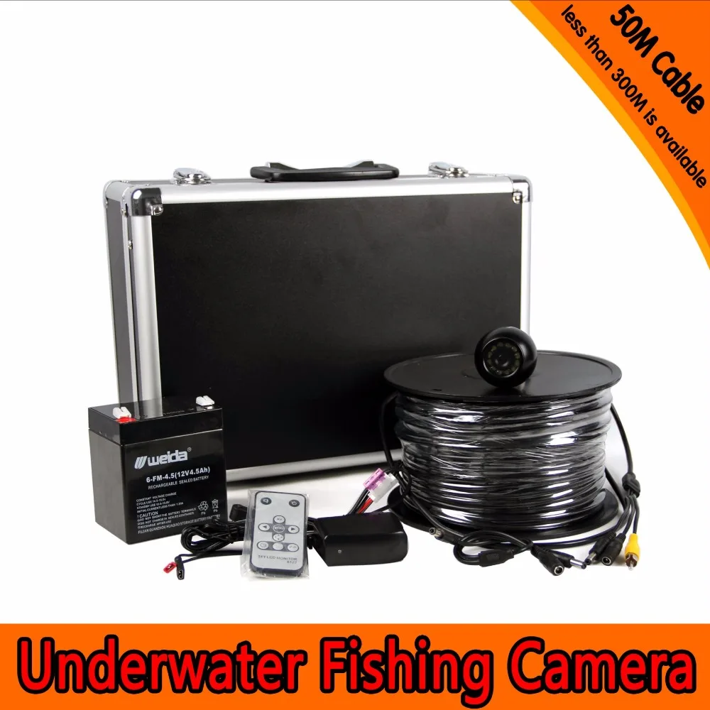 7Inch 650TVL Under-Water 50M Fishing Camera AV  Endoscope