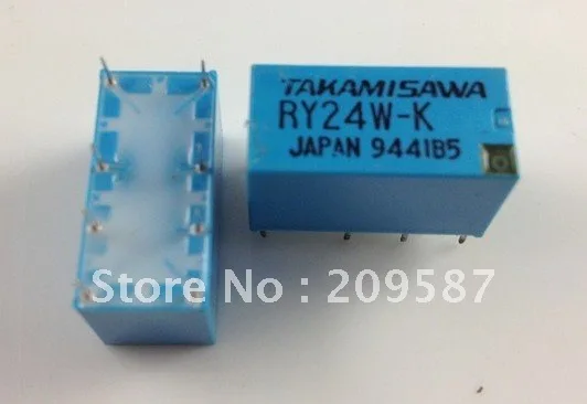 20pcs TAKAMISAWA RY5W-K RY12W-K RY24W-K 5/12/24V DPDT Relè di Segnale