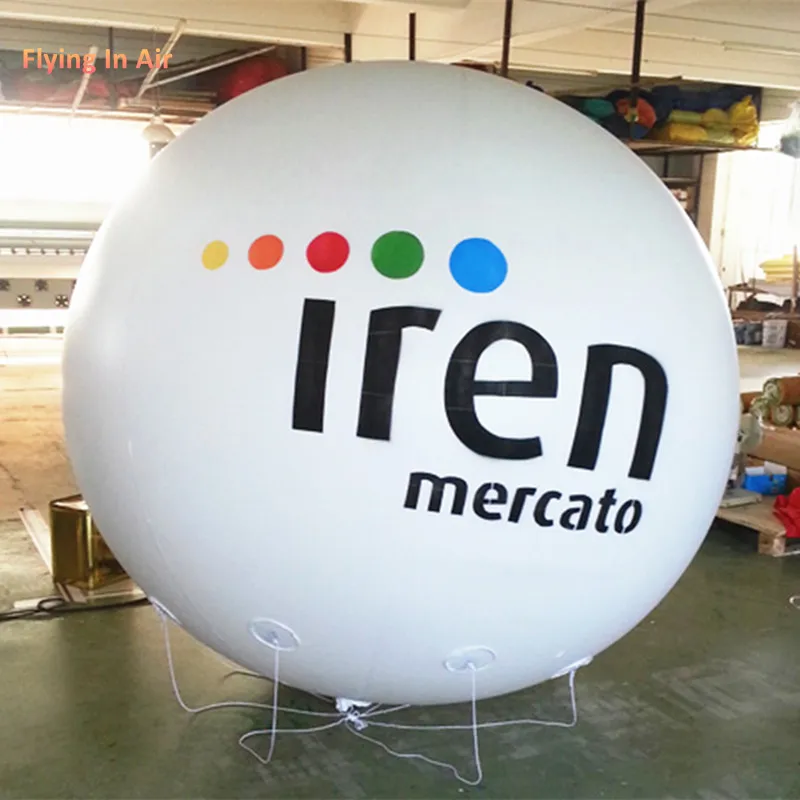 Customized Advertising Inflatable Helium Balloon Outdoor Floating PVC Sphere Ball For Parade Event