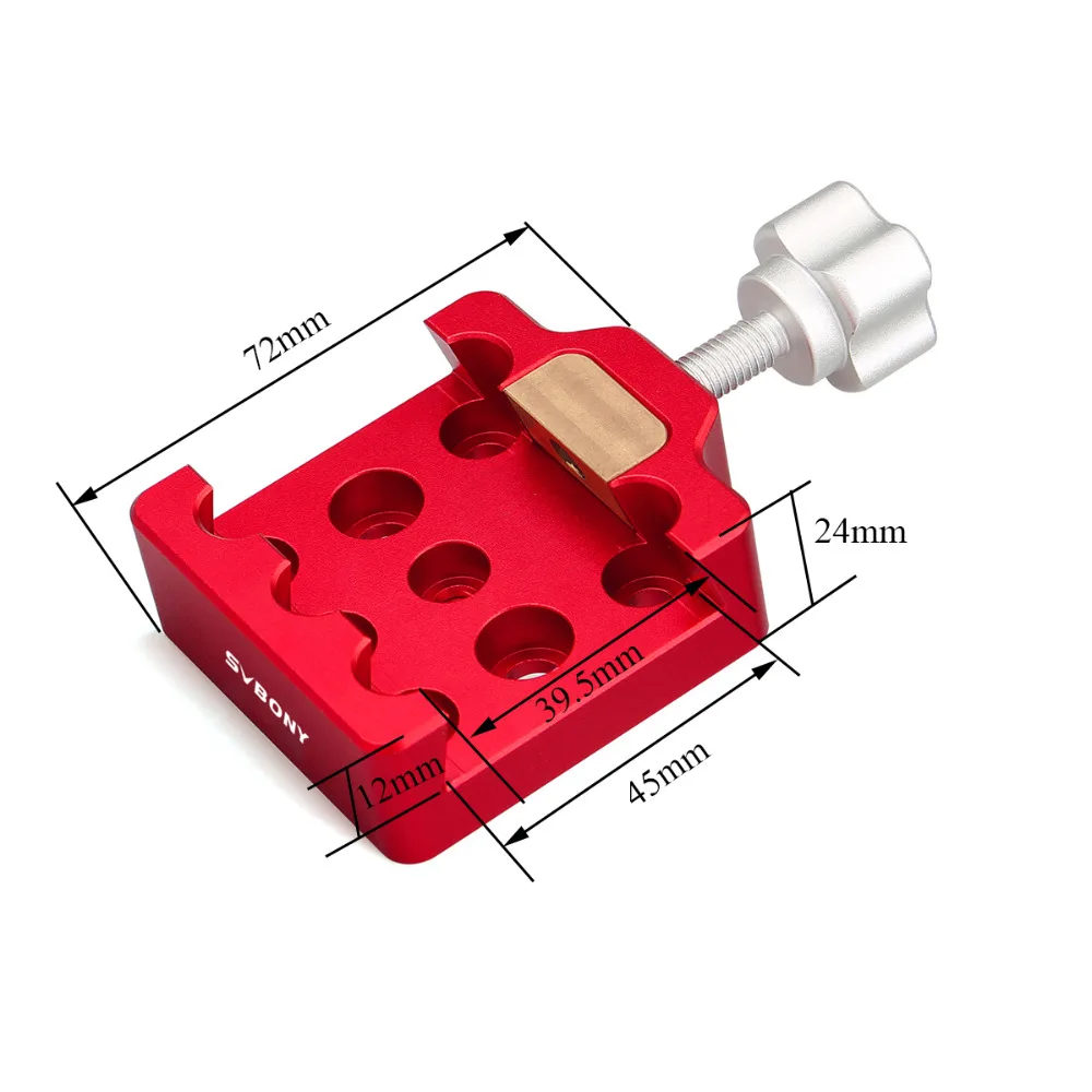 Premium Silver Dovetail Clamp For Telescope – 45/49mm, Brass Screw, Aluminum Alloy, 20kg Load