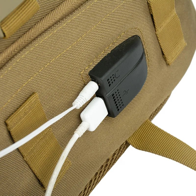 Carregamento USB Mochila Tática Molle, 15 \