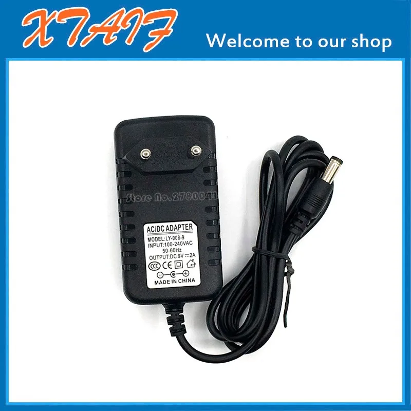 1PCS DC 9V 2A IC programAC 100V-240VConverter Switching power adapter 2000mA Supply EU Plug DC 5.5mm x 2.1-2.5mm