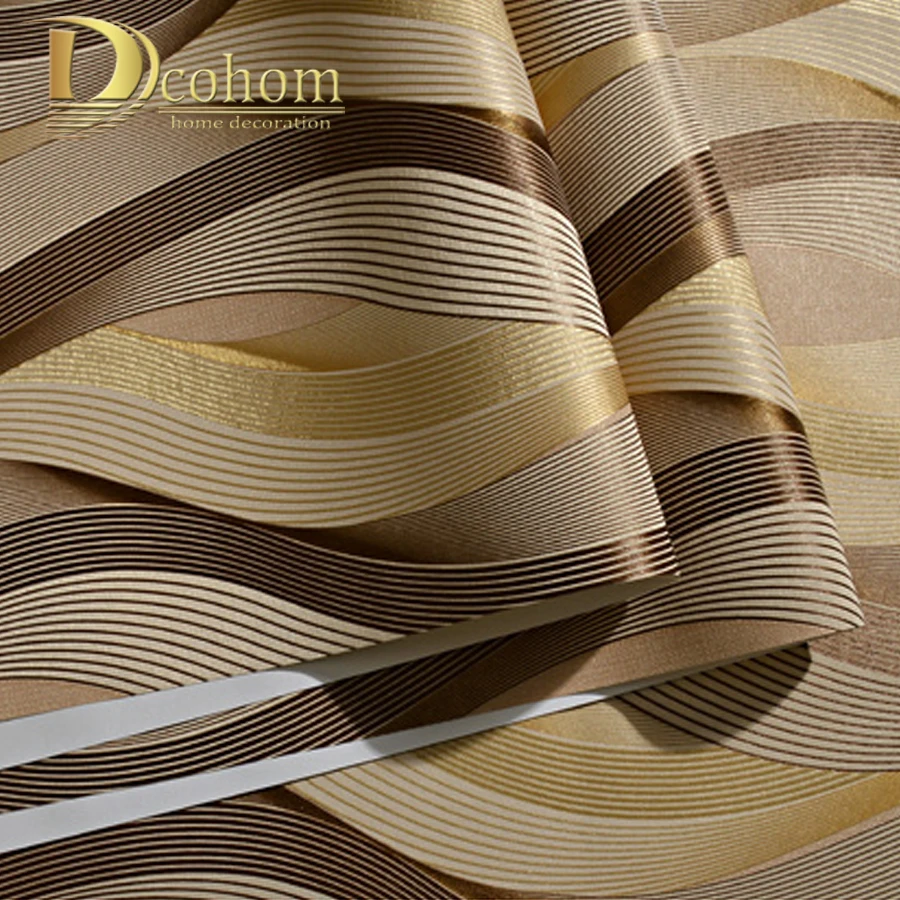 ورق حائط مخطط ثلاثي الأبعاد PVC ، أسود ، أبيض ، فضي ، ديكور حديث لغرفة المعيشة ، مقاوم للماء ، فينيل محكم ، لفات ورق الحائط