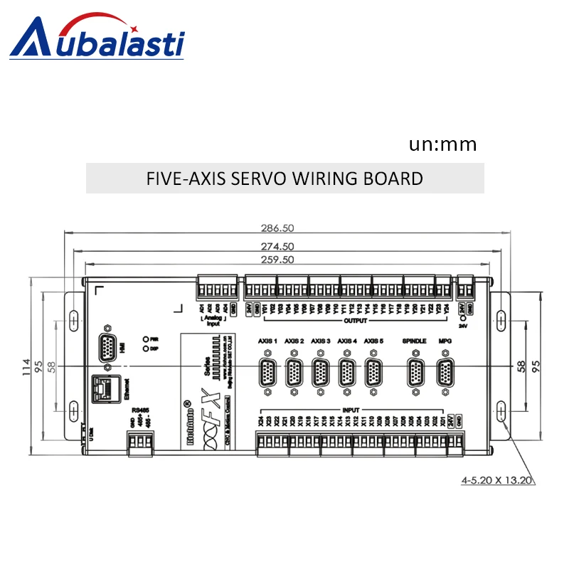 Disc Automatic Tool Change Servo Control System F7X Series Support 5-axis Handwheel for CNC Woodworking Engraving Machine
