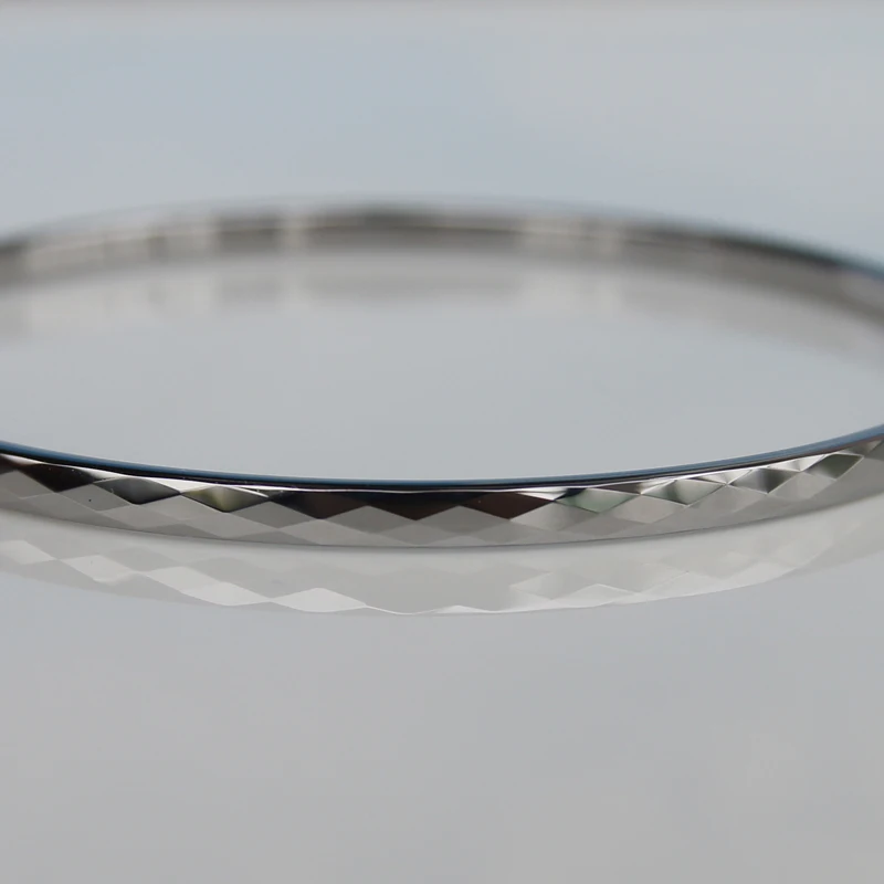 3mm width  vary diametre to choose  facet hi tech tungsten bangle