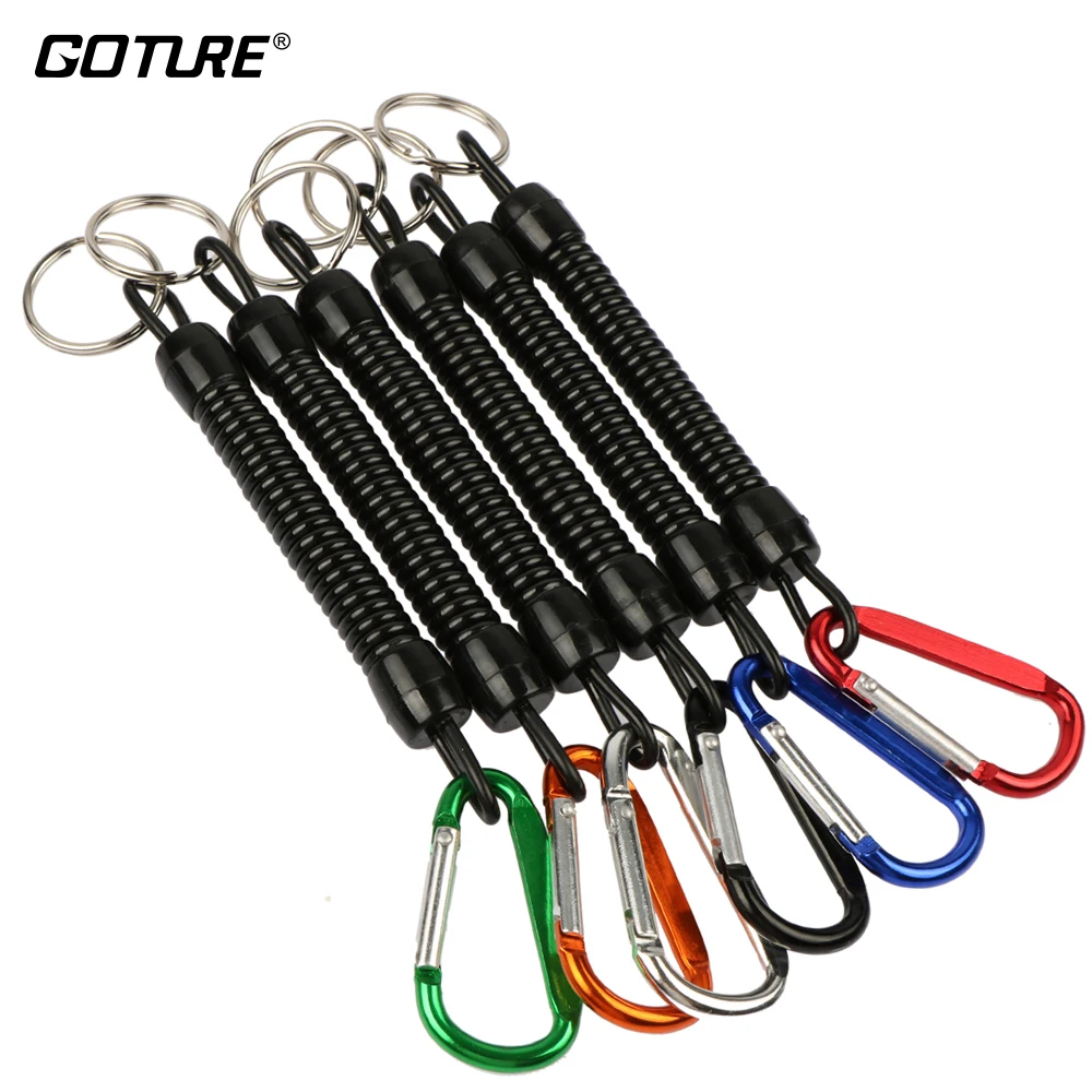 Goture 8pcs/lot Fishing Lanyards Boating Ropes Kayak Camping Secure Pliers Lip Grips Tackle Fish Tools