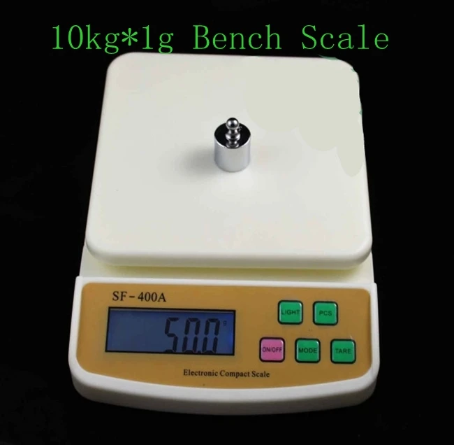 10kg1g Bench Scales Digital Postal Kitchen Scale SF-400A Electronic LCD Backlight Counting Weighing Balance  Free Shipping