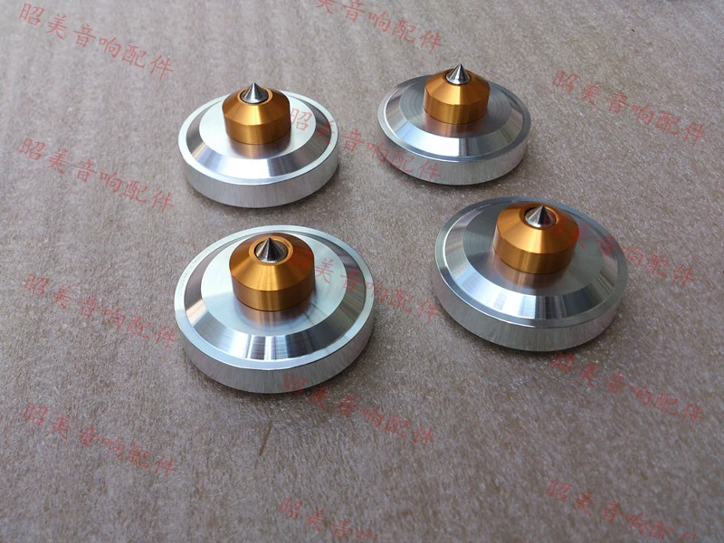 4 pcs / set Diameter 44mm high 26mm aluminum alloy audio foot machine amplifier foot device foot pin to avoid the shock pad foot