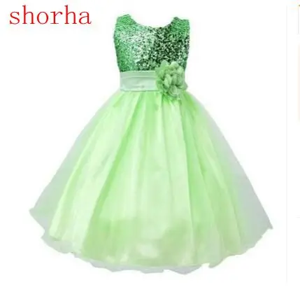 

New Flower Girls dresses for New Year clothes Party Baby Girls Sleeveless Flower Princess Wedding Dress Children Party dresses