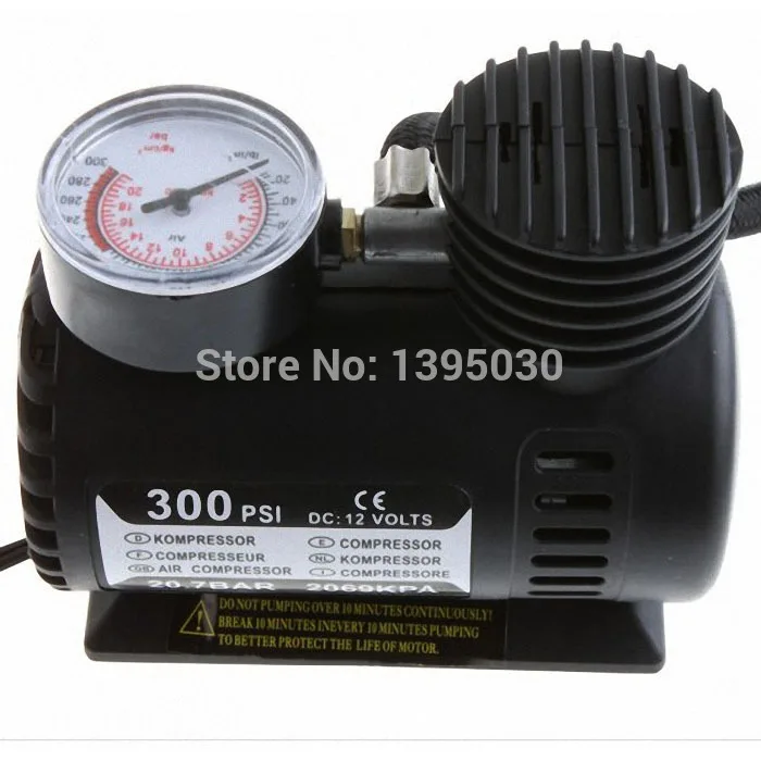 

40pcs/lot 12V Car Auto Electric Pump Air Compressor Portable Tire Inflator 300PSI K590