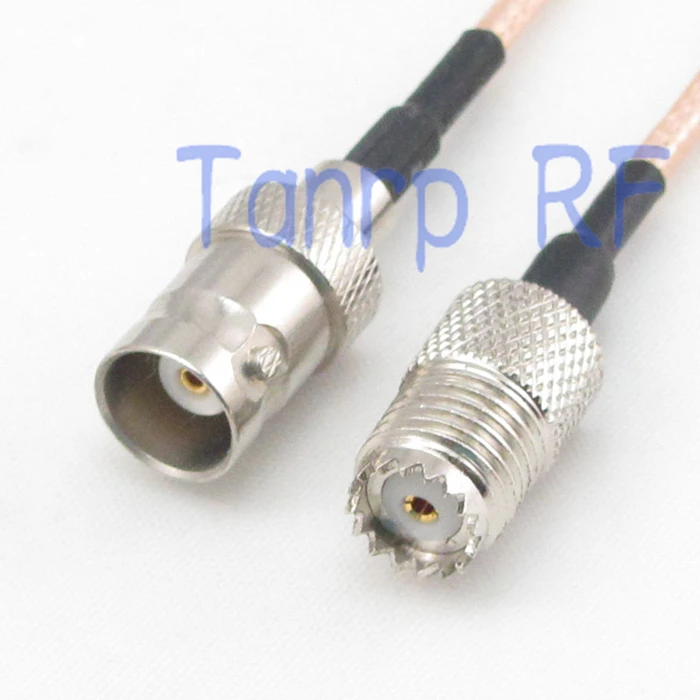 10pcs 15CM Pigtail coaxial jumper cable RG316 extension 6inch mini UHF female to  BNC female RF adapter connector