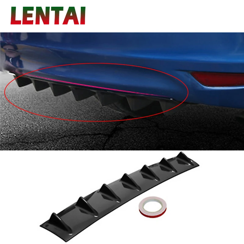 

LENTAI 1PC Car Rear Bumper Modified Spoiler Shark Fin Styling For Fiat Punto Volkswagen VW Polo Passat B7 B8 Golf 5 6 7 Tiguan