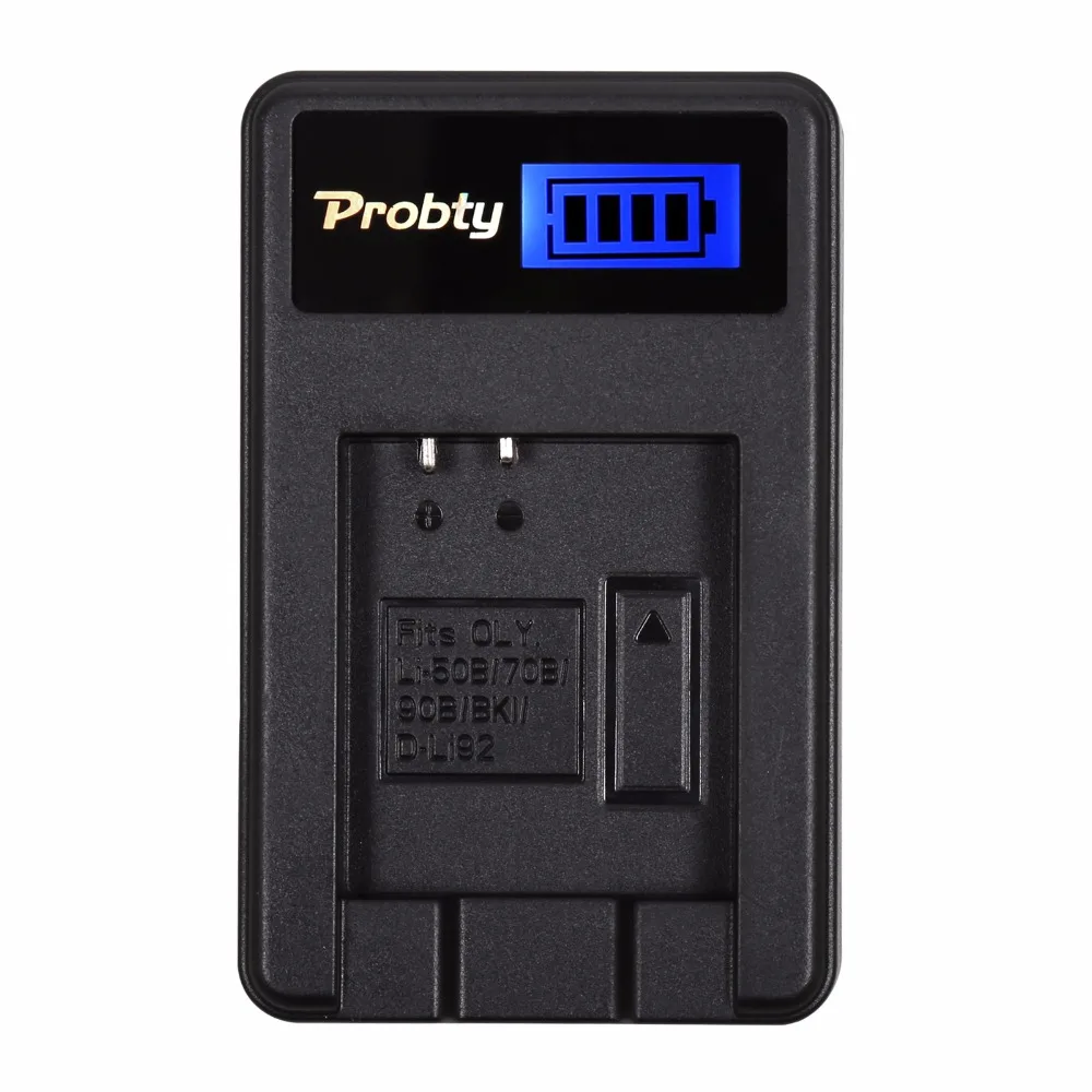 Probty LI-50B Li 50B D-Li92 Battery + USB Charger For Olympus XZ-1 SZ-10 SZ-11 SZ-20 SP800UZ Tough TG-810 1030 TG-610 SZ10 TG810
