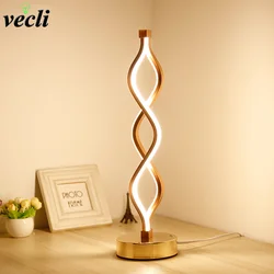 Modern Minimalist Led Table Lamp Bedroom Bedside Study Reading Lighting Living Room Nordic Creative Night Lights Fixtures