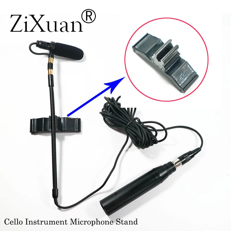 

Pro Music Instrument Microphone Condenser Cello Instrument Microfone for Shure AKG Samson Wireless System XLR Mini Transmitter