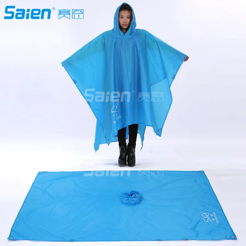 Outdoor Adults Waterproof Lightweight Rain Poncho with Hood Perfect to Keep in Emergency Kit, Backpack, Home